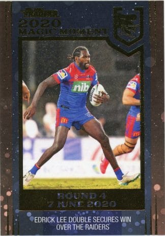 2020 NRL Traders Magic Moment - GPP08 Edrick Lee Newcastle Knights