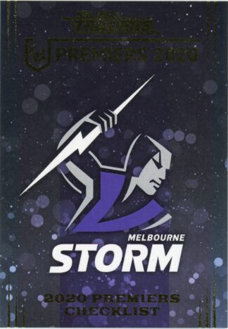 2020 NRL Premiers Set - PP1 to PP9 Melbourne Storm
