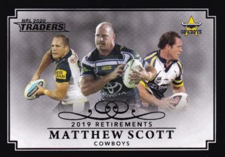 2020 NRL Traders Retirement Parallel - RP07 Matthew Scott North QLD Cowboys