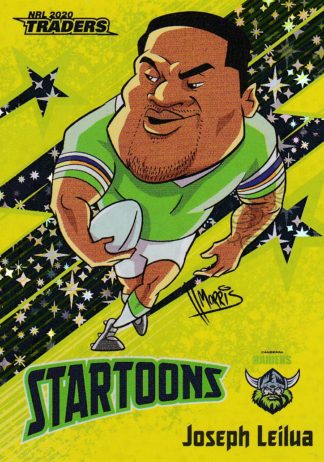 2020 NRL Traders Startoon Yellow - STY02 Joseph Leilua Canberra Raiders