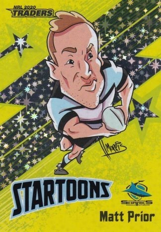 2020 NRL Traders Startoon Yellow - STY04 Matt Prior Cronulla Sharks