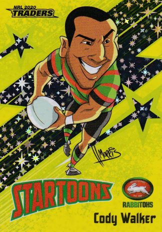 2020 NRL Traders Startoon Yellow - STY13 Cody Walker South Sydney Rabbitohs