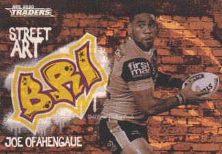 2020 NRL Traders Street Art Bronze - SABR01 Joe Ofahengaue Brisbane Broncos