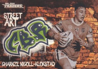 2020 NRL Traders Street Art Bronze - SABR02 Charnze Nicoll-Klokstad Canberra Raiders