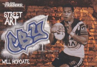 2020 NRL Traders Street Art Bronze - SABR03 Will Hopoate Canterbury Bulldogs