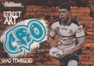 2020 NRL Traders Street Art Bronze - SABR04 Chad Townsend Cronulla Sharks