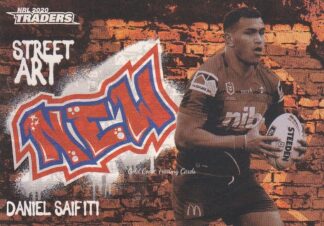 2020 NRL Traders Street Art Bronze - SABR08 Daniel Saifiti Newcastle Knights