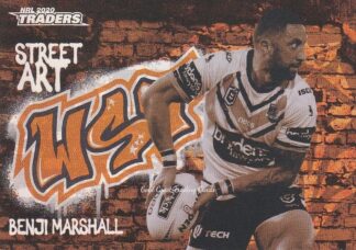 2020 NRL Traders Street Art Bronze - SABR16 Benji Marshall West Tigers