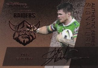 2020 NRL Traders Bronze Signature Series  - ASB02 John Bateman Canberra Raiders