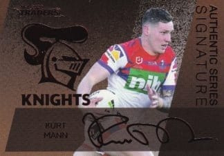 2020 NRL Traders Bronze Signature Series  - ASB08 Kurt Mann Newcastle Knights