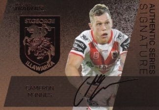 2020 NRL Traders Bronze Signature Series  - ASB13 Cameron McInnes St George Dragons
