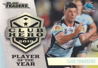 2020 NRL Traders Club Hero - CH07 Chad Townsend Cronulla Sharks