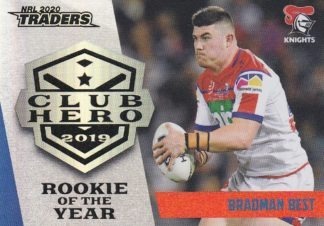 2020 NRL Traders Club Hero - CH16 Bradman Best Newcastle Knights
