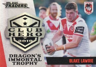 2020 NRL Traders Club Hero - CH26 Blake Lawrie St George Dragons