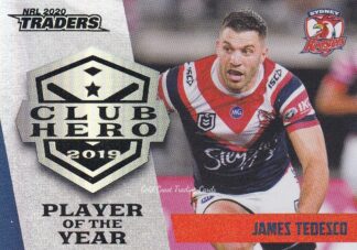 2020 NRL Traders Club Hero - CH27 James Tedesco Sydney Roosters