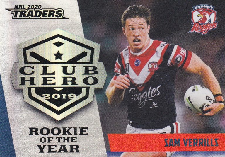 2020 NRL Traders Club Hero - CH28 Sam Verrills Sydney Roosters
