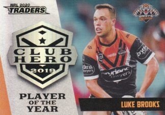 2020 NRL Traders Club Hero - CH31 Luke Brooks Wests Tigers
