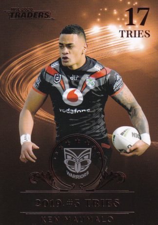2020 NRL Traders League Leader Bronze - LLB9 Ken Maumalo Warriors