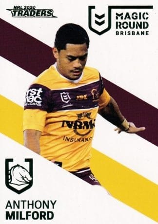2020 NRL Traders Magic Round Parallel - MRP01 Anthony Milford Brisbane Broncos