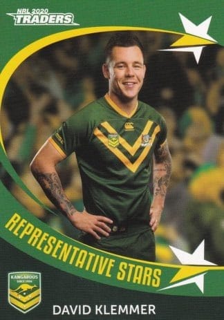 2020 NRL Traders Representative Stars - RS05 David Klemmer Kangaroos
