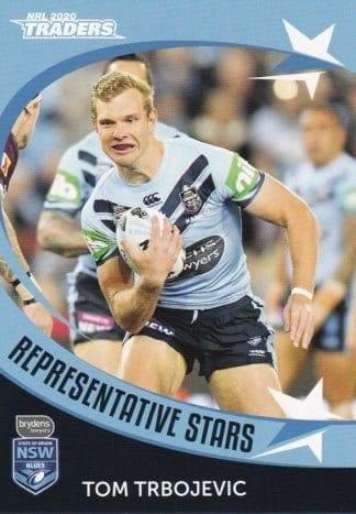 2020 NRL Traders Representative Stars - RS26 Tom Trbojevic NSW Blues