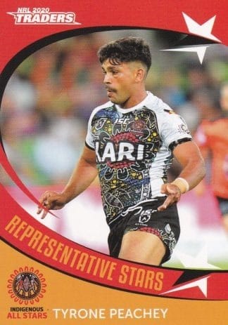 2020 NRL Traders Representative Stars - RS42 Tyrone Peachey Indigenous All Stars