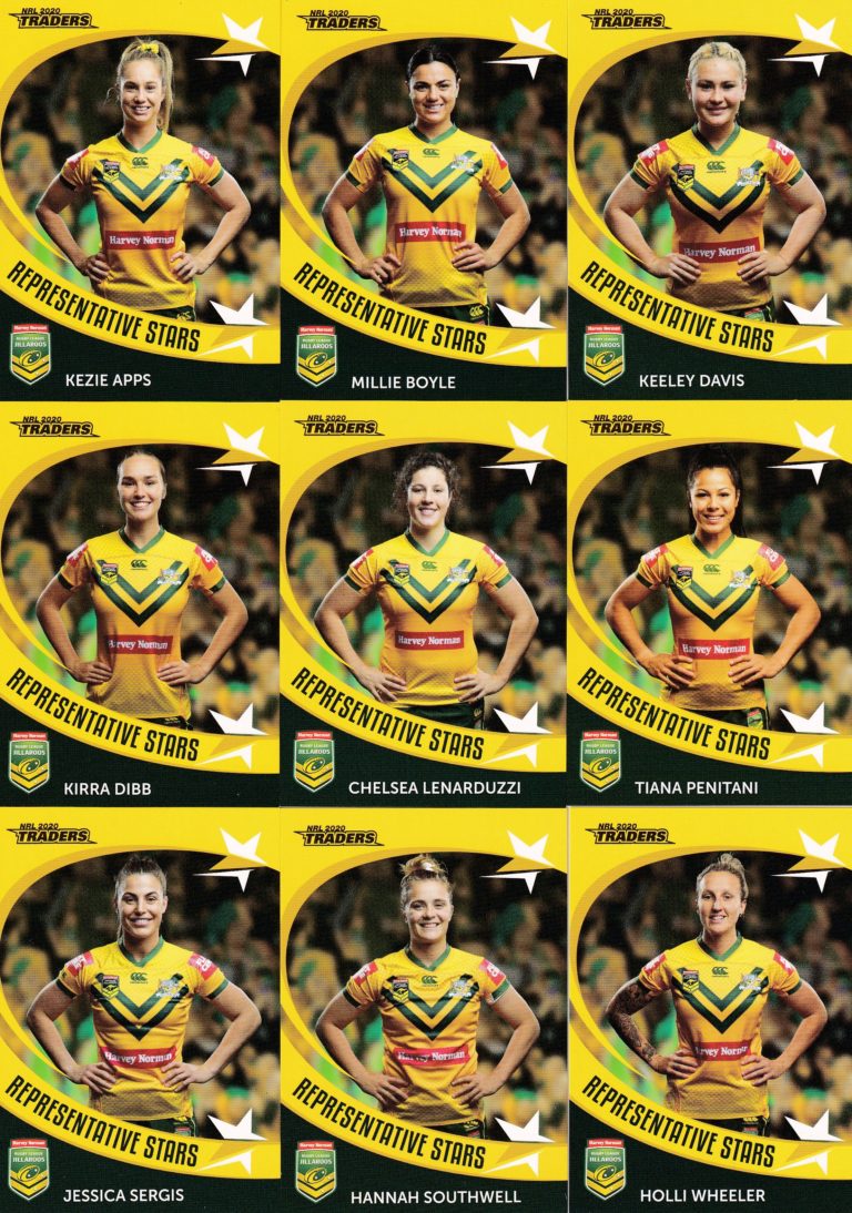 2020 NRL Traders Representative Star - Jillaroos Team Set