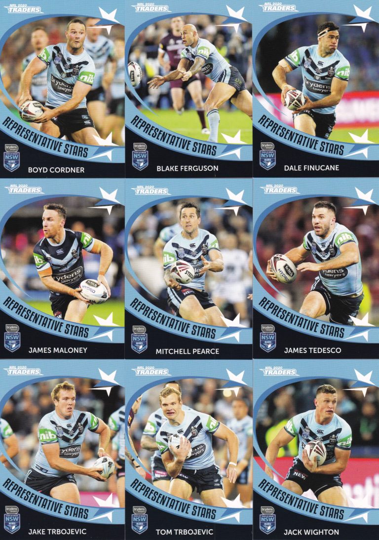 2020 NRL Traders Representative Star - NSW Origin Team Set