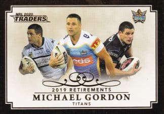 2020 NRL Traders Retirement - R03 Michael Gordon Gold Coast Titans