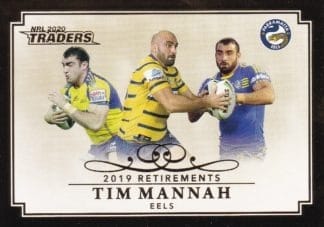 2020 NRL Traders Retirement - R08 Tim Mannah Parramatta Eels