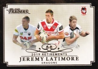 2020 NRL Traders Retirement - R13 Jeremy Latimore St George Dragons