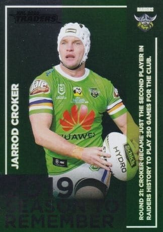 2020 NRL Traders Season To Remember - SR05 Jarrod Croker Canberra Raiders