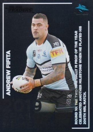 2020 NRL Traders Season To Remember - SR12 Andrew Fifita Cronulla Sharks