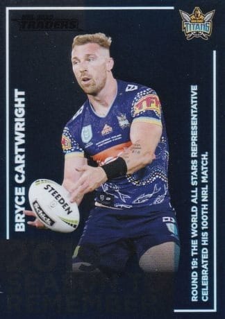 2020 NRL Traders Season To Remember - SR15 Bryce Cartwright Gold Coast Titans