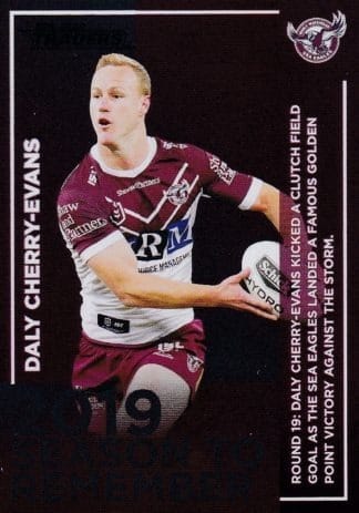 2020 NRL Traders Season To Remember - SR18 Daly Cherry-Evans Manly Sea Eagles