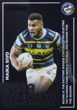 2020 NRL Traders Season To Remember - SR30 Maika Sivo Parramatta Eels