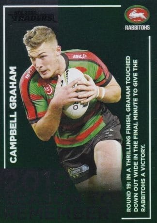 2020 NRL Traders Season To Remember - SR36 Campbell Graham South Sydney Rabbitohs