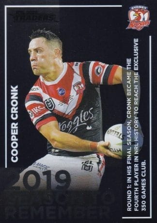 2020 NRL Traders Season To Remember - SR40 Cooper Cronk Sydney Roosters