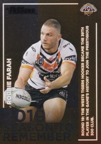 2020 NRL Traders Season To Remember - SR48 Robbie Farah Wests Tigers