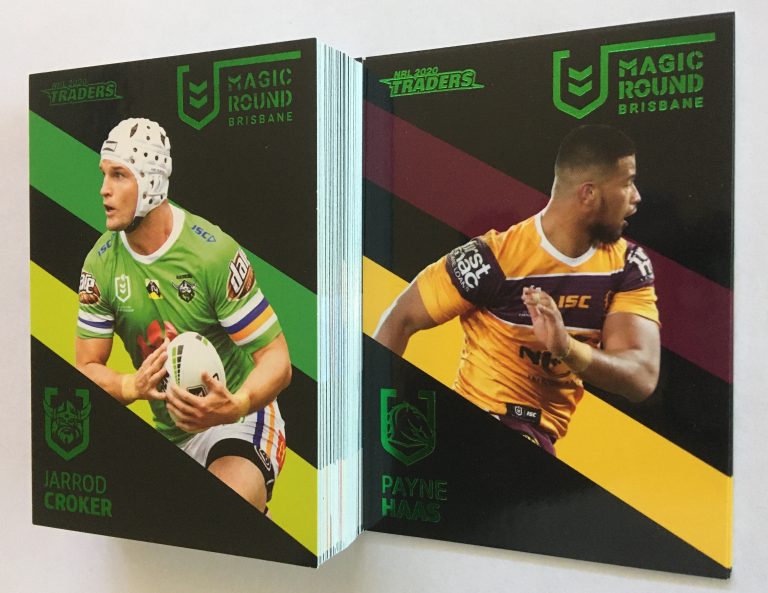 2020 NRL Traders Magic Round - Full Set Of 48 Cards