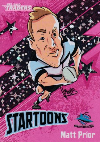 2020 NRL Traders Startoon Pink - STP04 Matt Prior Cronulla Sharks