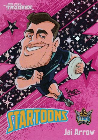 2020 NRL Traders Startoon Pink - STP06 Jai Arrow Gold Coast Titans