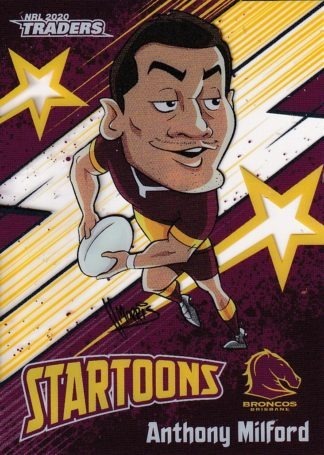 2020 NRL Traders Startoons - ST01 Anthony Milford Brisbane Broncos