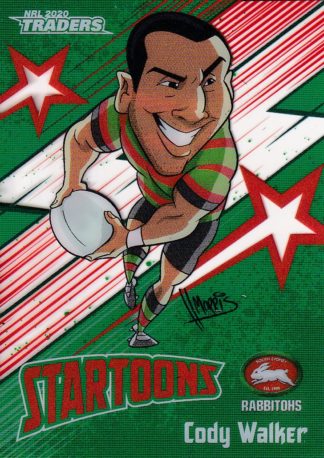 2020 NRL Traders Startoons - ST13 Cody Walker South Sydney Rabbitohs