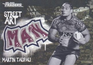 2020 NRL Traders Street Art Black - SABK06 Martin Taupau Manly Sea Eagles