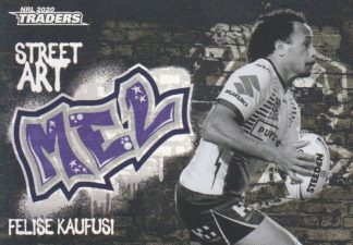 2020 NRL Traders Street Art Black - SABK07 Felise Kaufusi Melbourne Storm