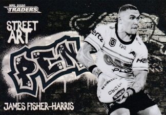 2020 NRL Traders Street Art Black - SABK11 James Fisher-Harris Penrith Panthers