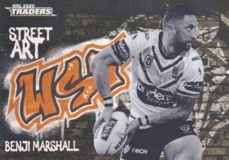 2020 NRL Traders Street Art Black - SABK16 Benji Marshall Wests Tigers
