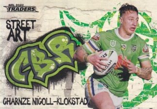 2020 NRL Traders Street Art - SA02  Charnze Nicoll-Klokstad Canberra Raiders
