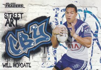 2020 NRL Traders Street Art - SA03 Will Hopoate Canterbury Bulldogs